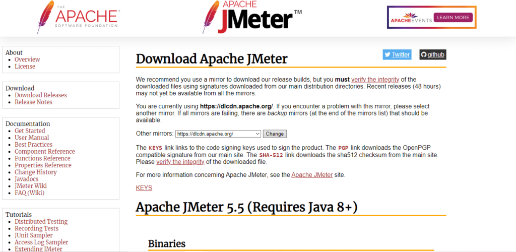 На этом изображении показано, как зарегистрироваться в apache jmeter.